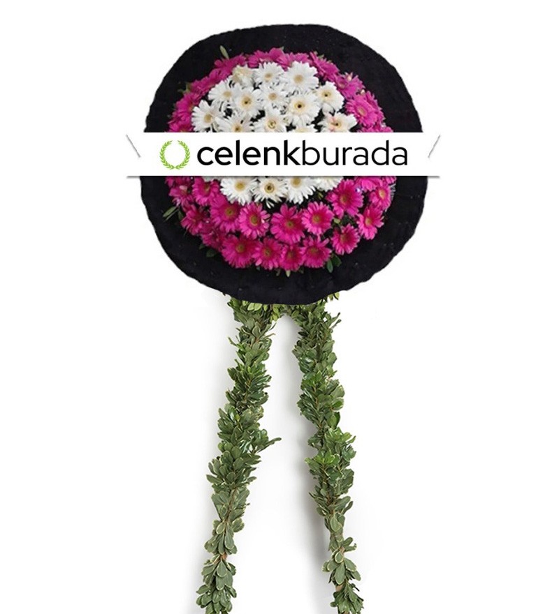 Pembe Beyaz Cenaze Çelengi