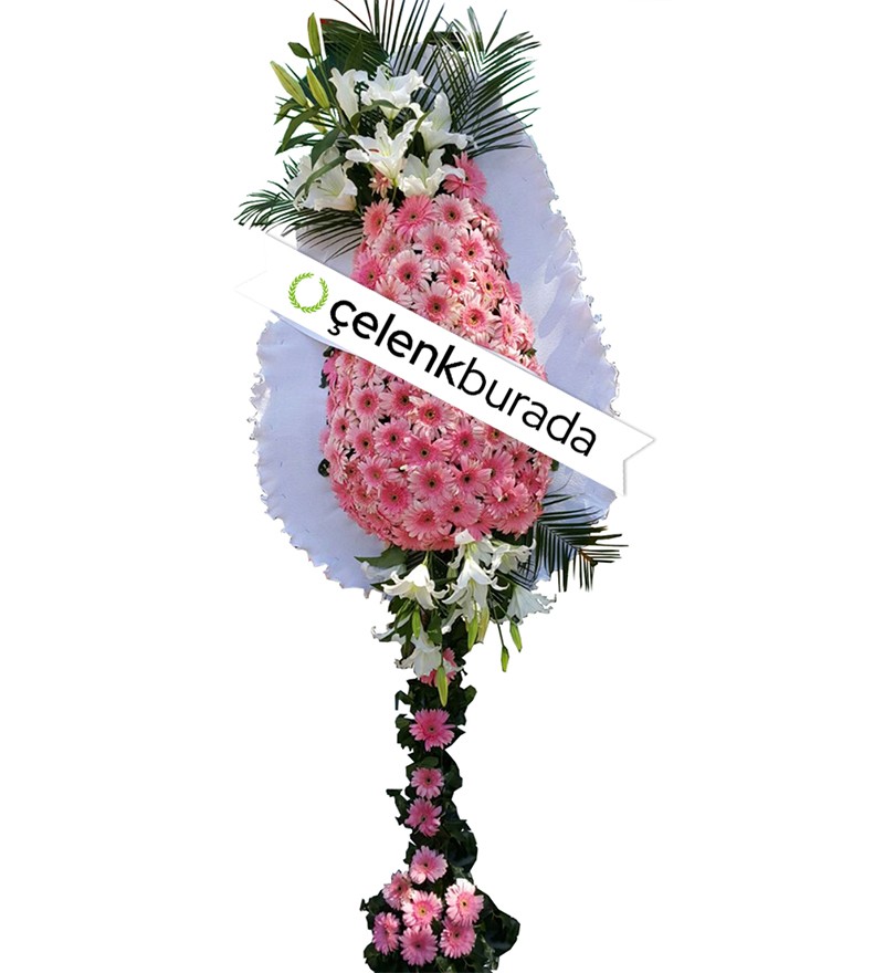 Gerbera ve Lilyum Çelenk