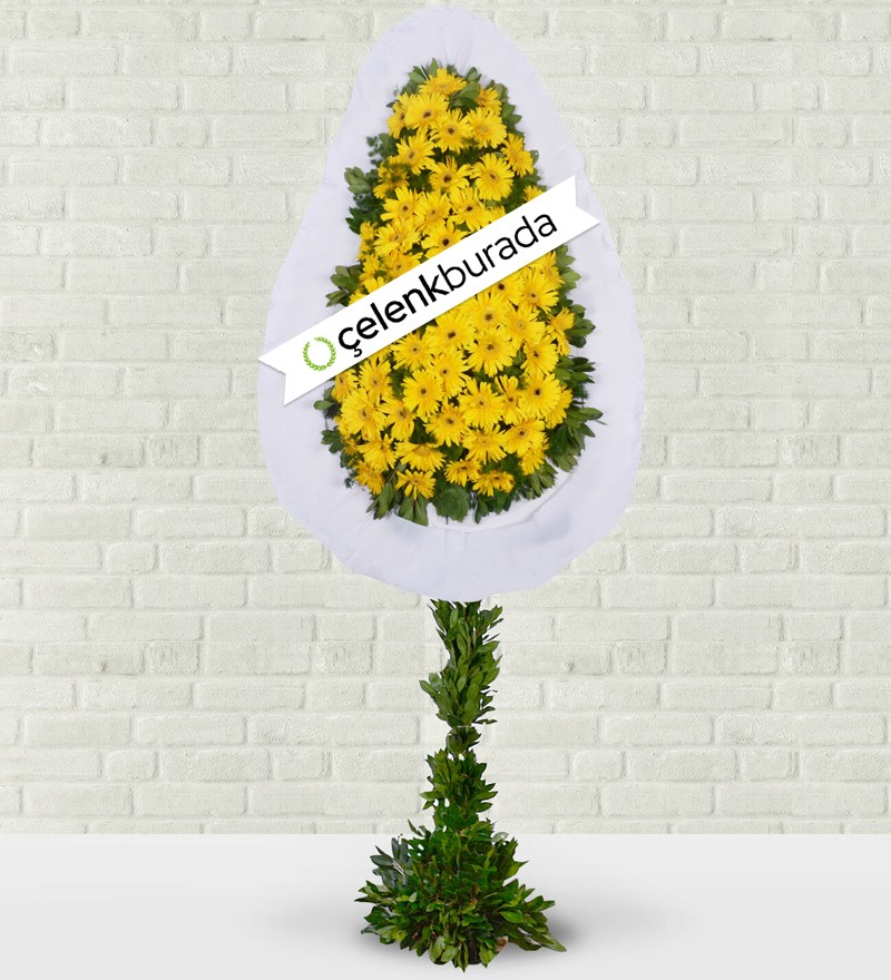 Sarı Gerbera Çelenk