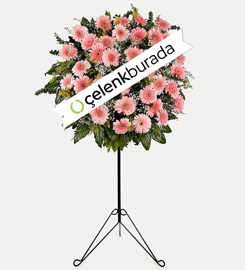 Pembe Gerbera Ferforje