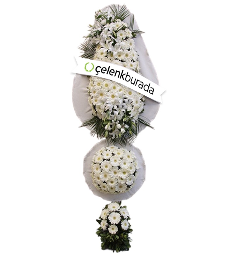 Beyaz Premium Düğün Açılış Çelengi