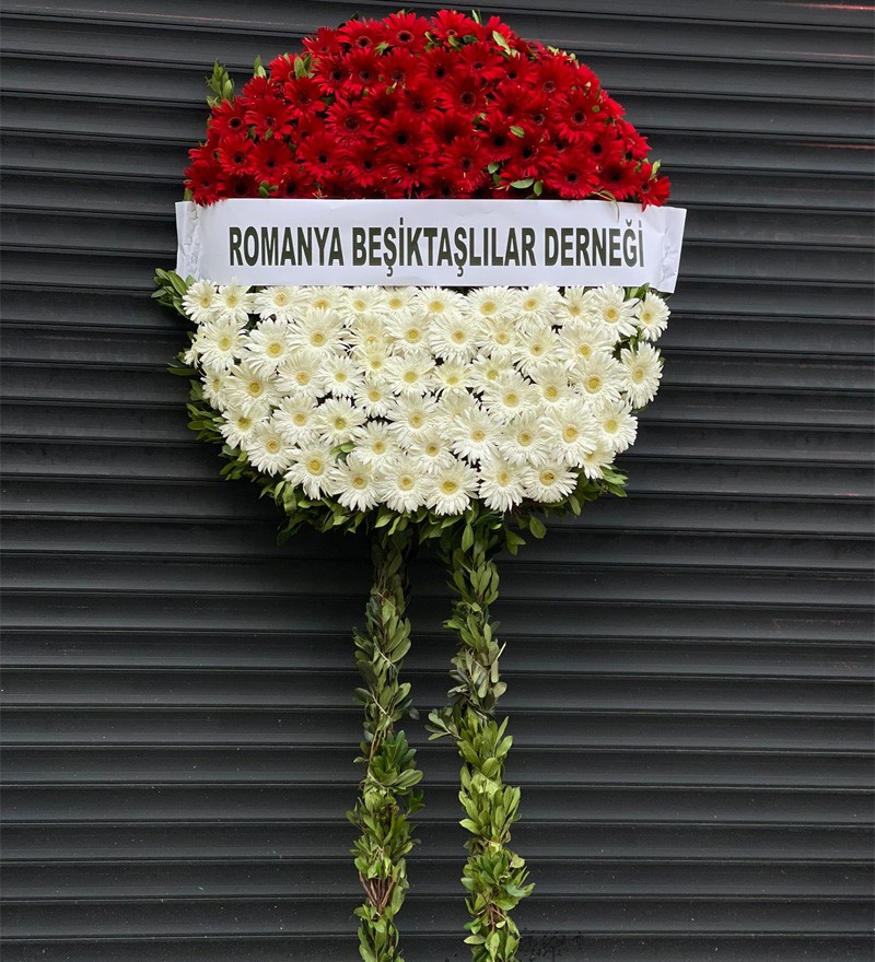 Kırmızı Beyaz Cenaze Çelengi