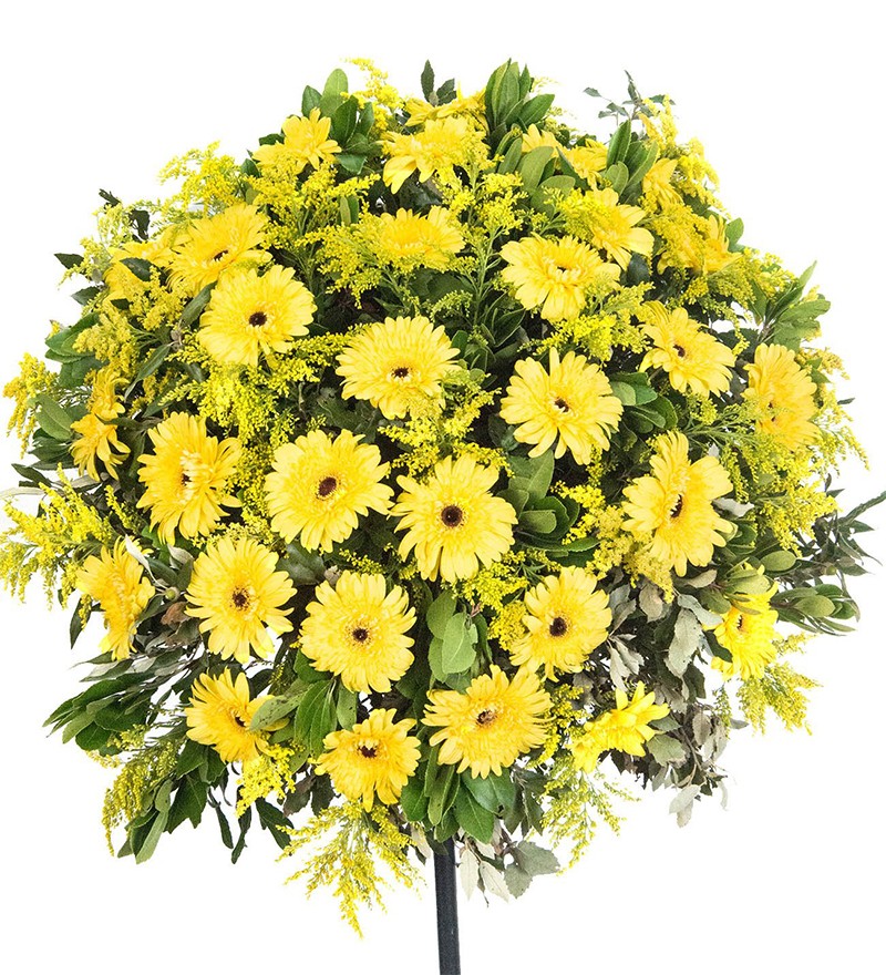 Sarı Gerbera Ferforje