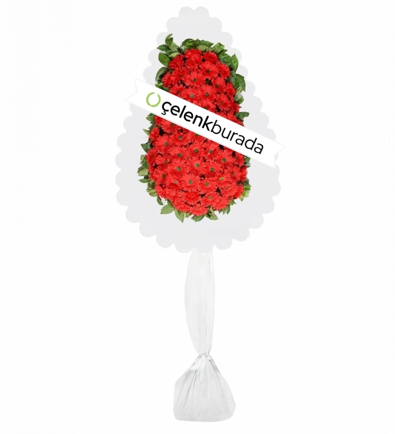 Kırmızı Gerbera Çelenk