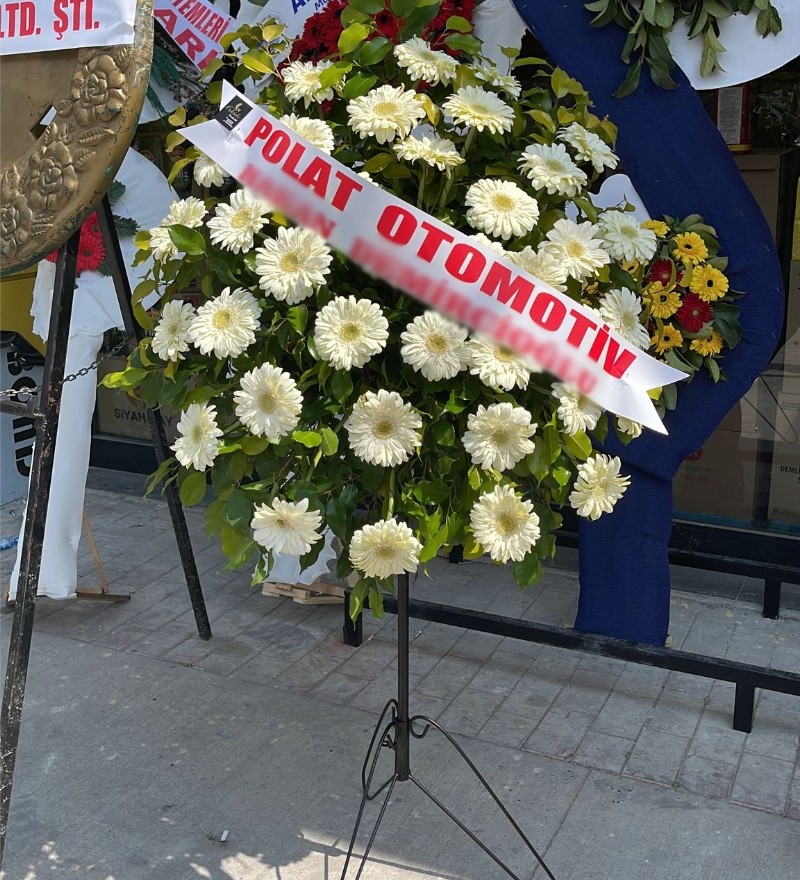 Beyaz Gerbera Ferforje