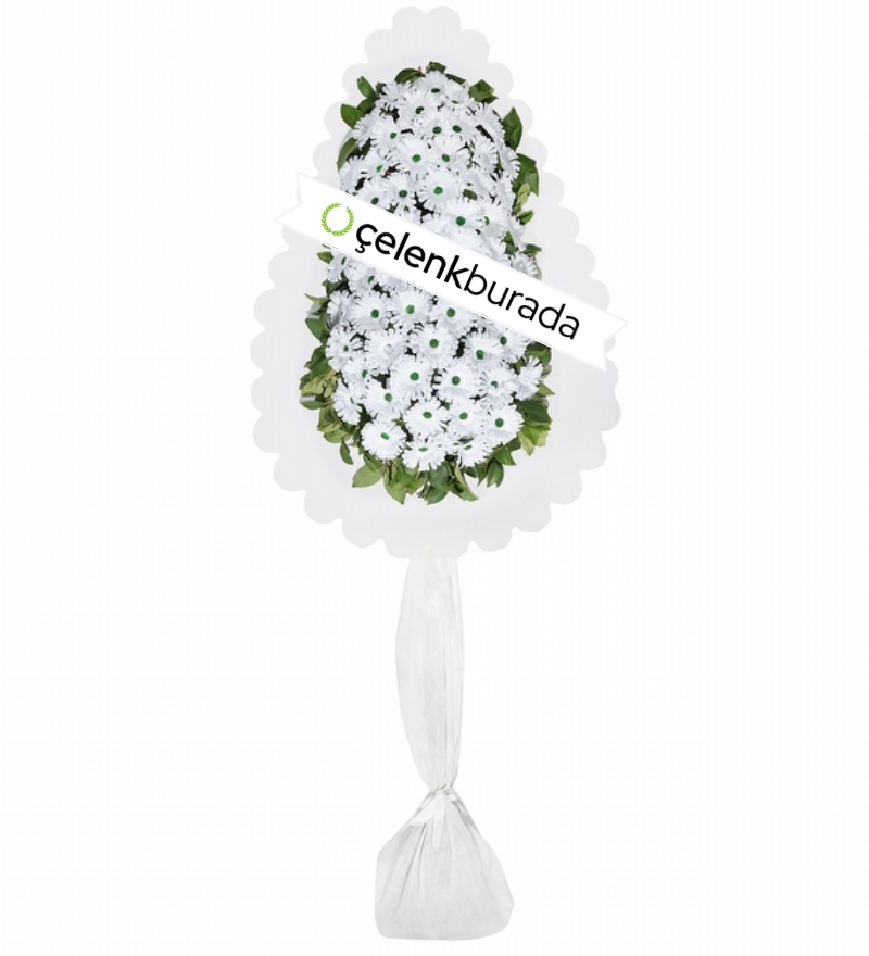 Beyaz Gerbera Çelenk