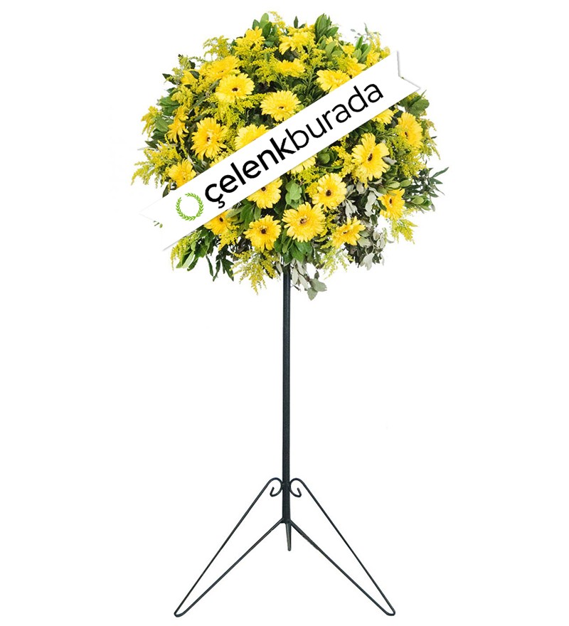 Sarı Gerbera Ferforje